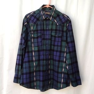 Panhandle Slim Plaid Snap-Up Shirt XL (17 1/2)